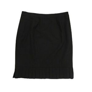 Semantiks Skirt Ladies Size 6 Black Midi Pleated Dressy Skirt Knee Length​​